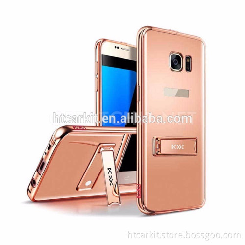 Hot Selling KXX Unique Phone Case For Samsung Galaxy S7 Mirror Case With Holder Stand